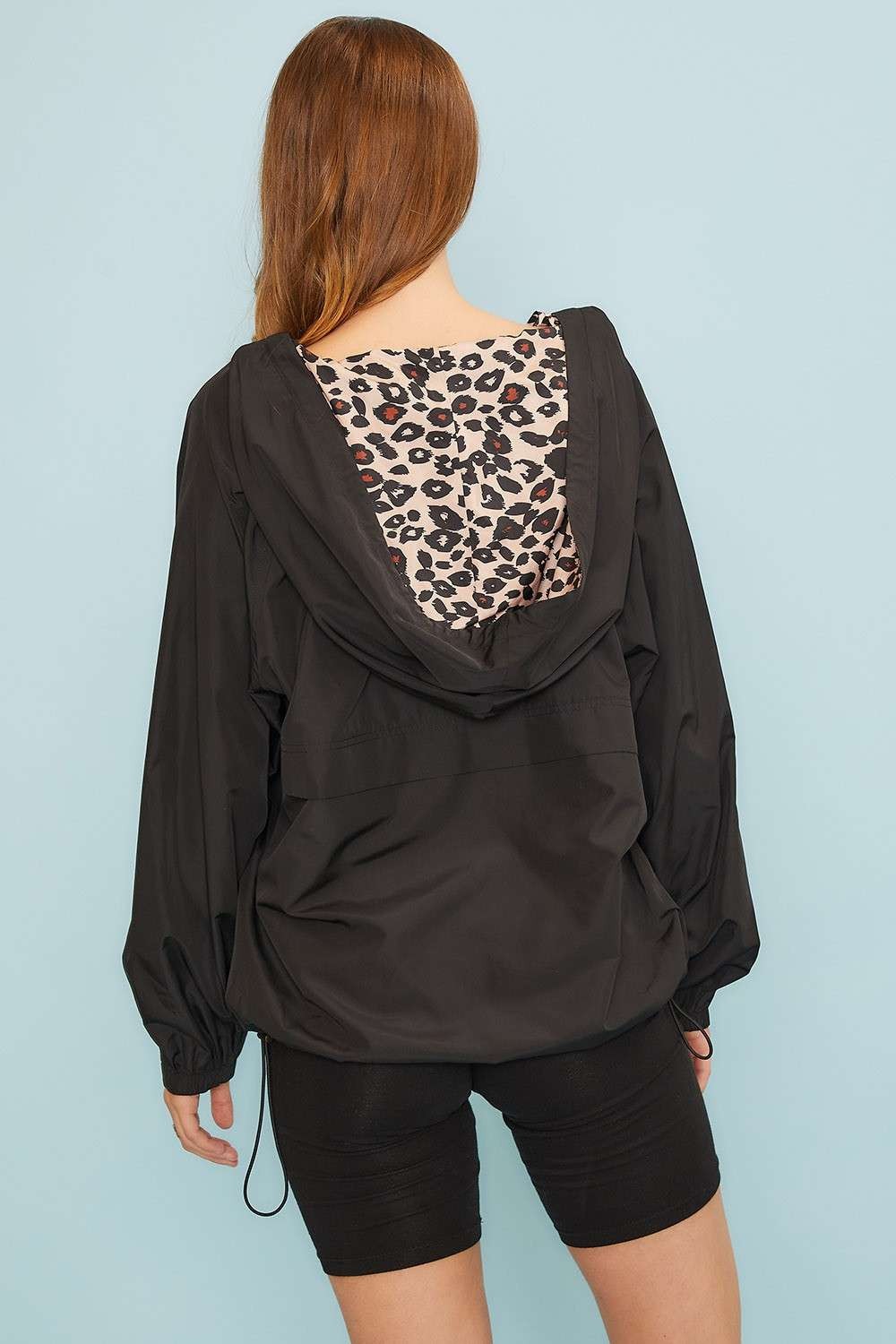 Leopard Pullover Windbreaker