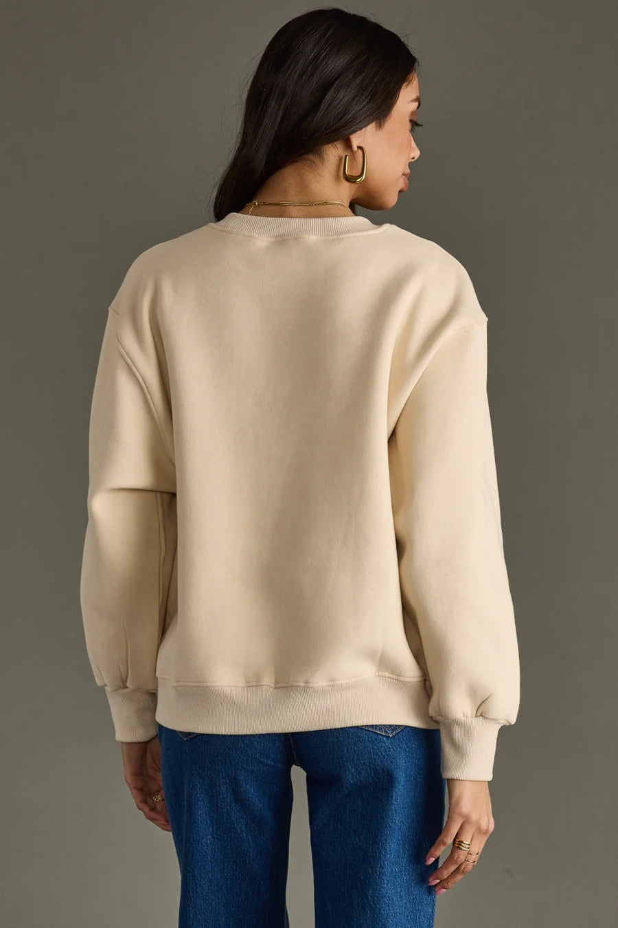 Beige Whiskey Weather Sweatshirt