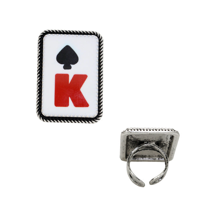 K & Spade Ring