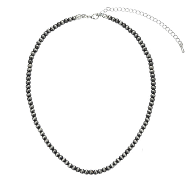 14" Pewter Pearl Choker
