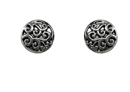 Round Filigree Stud Earring