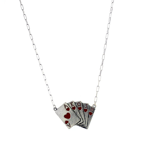 Red Royal Flush Necklace