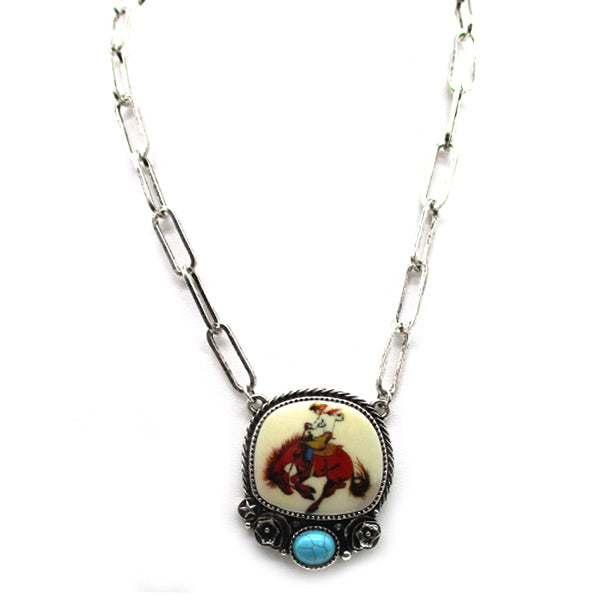 Bronc & Turquoise Necklace