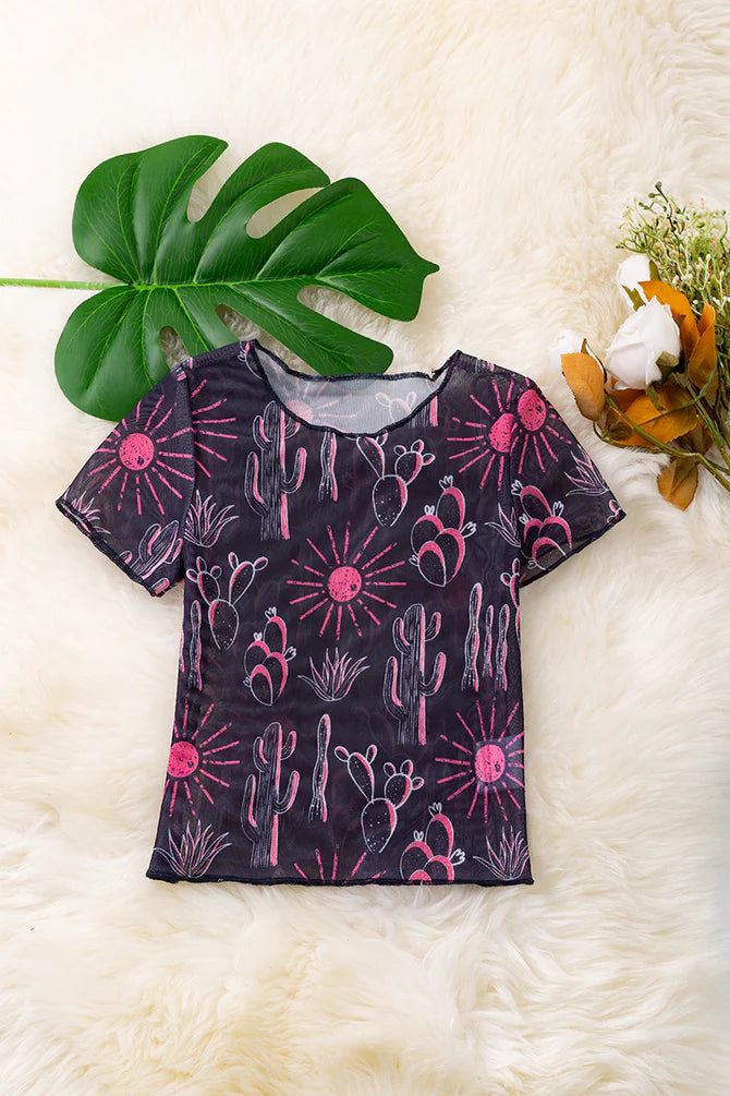 Infant/Girls Sunshine Desert Mesh Top