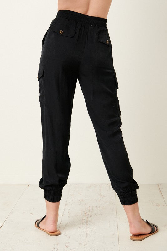 Satin Jogger Pants