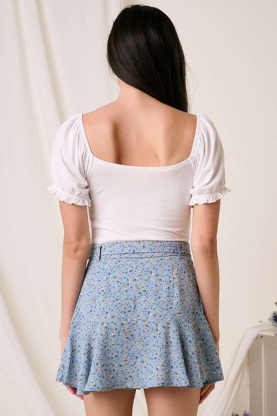 Off White Sweetheart Neckline Bodysuit