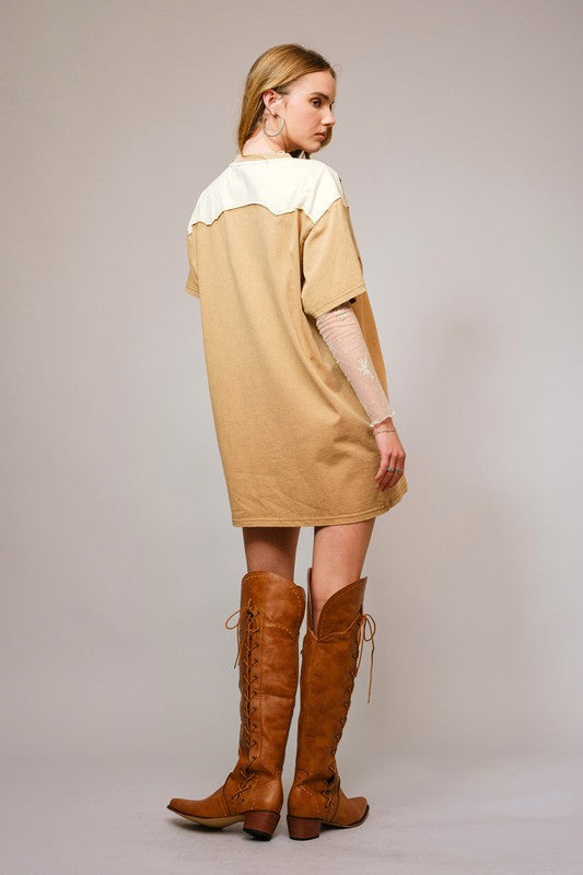 Wild West Rodeo Oversized T-Shirt Dress