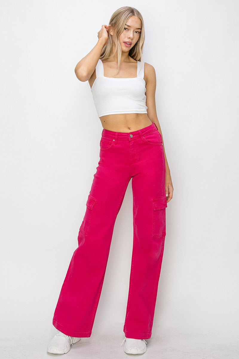 Risen Fuchsia Cargo Pants