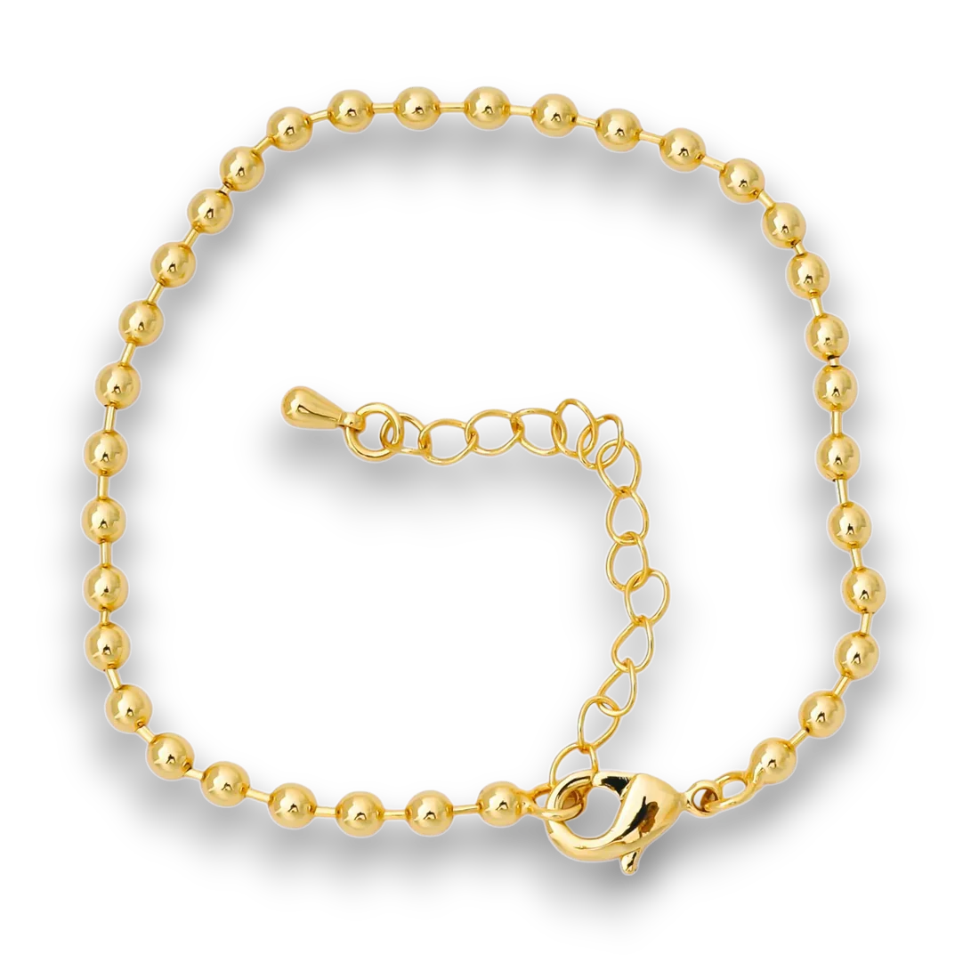 Minimalist Round Ball Link Beaded Bracelet