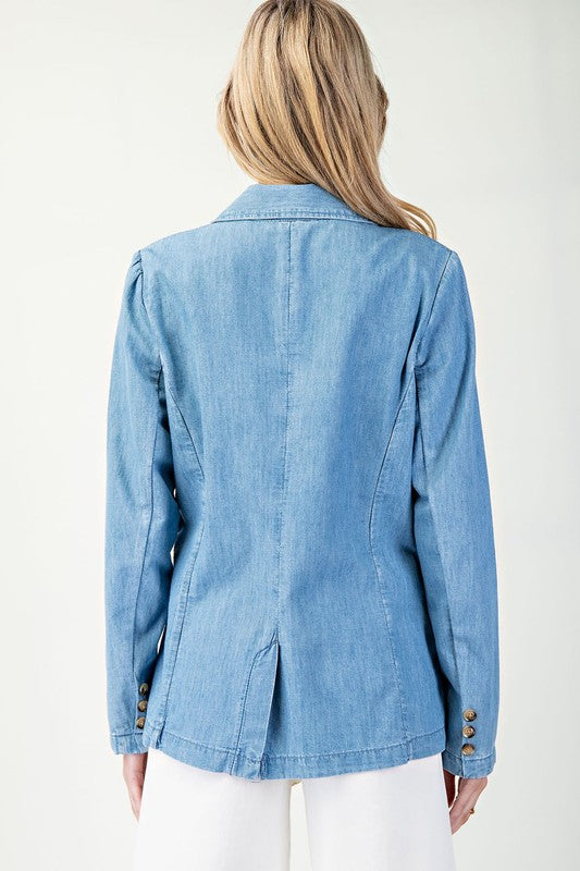 Chambray Blazer