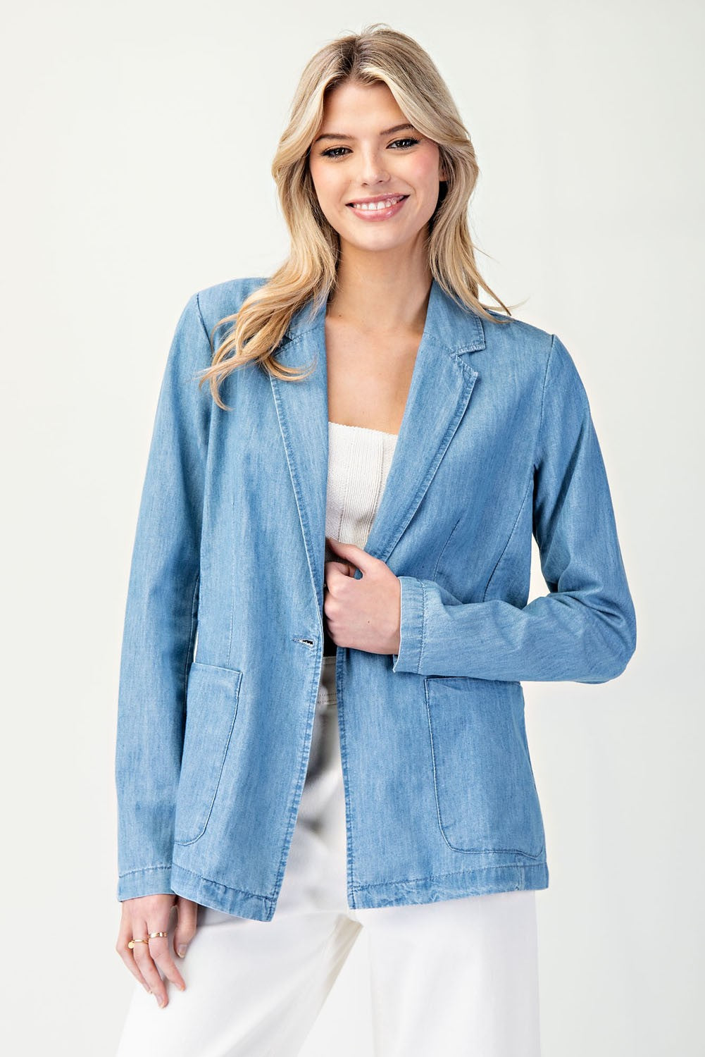 Chambray Blazer