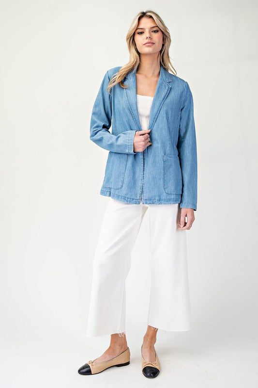 Chambray Blazer