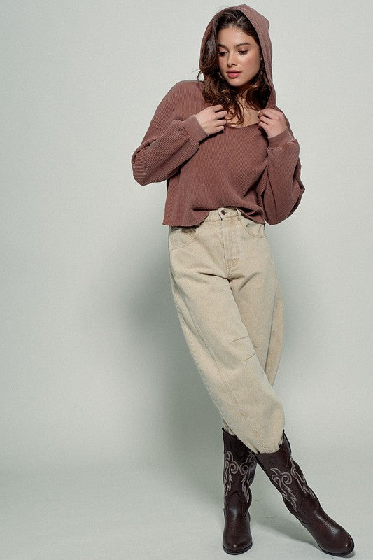Chestnut Crazy Comfortable Hooded Sweater