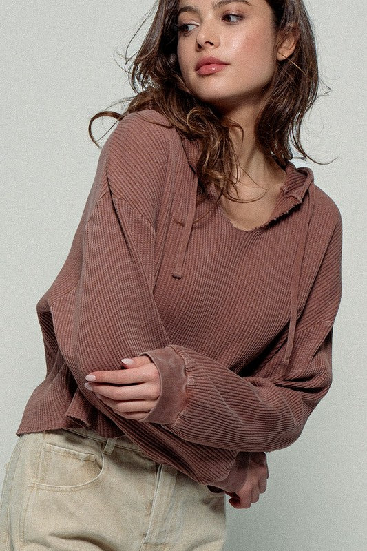 Chestnut Crazy Comfortable Hooded Sweater
