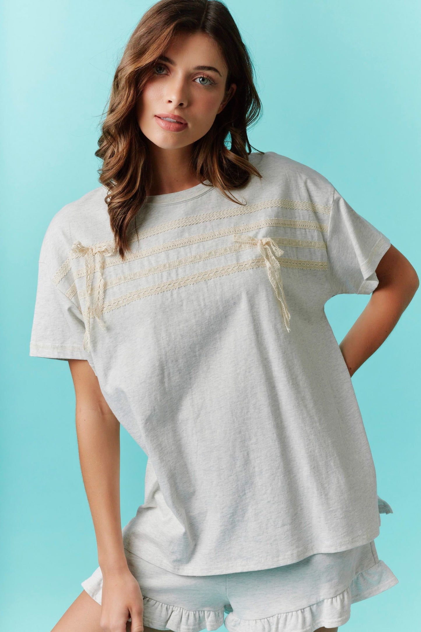 Lace Ribbon Box T-Shirt