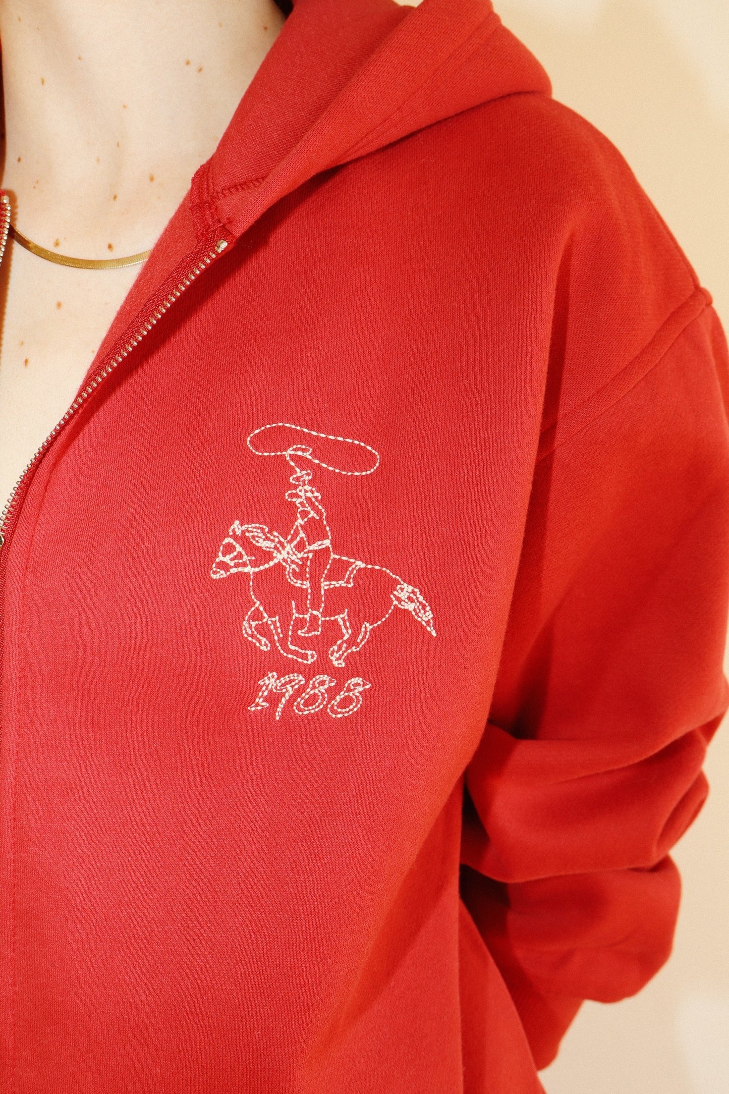 Lucky Baby Hoodie- Cherry