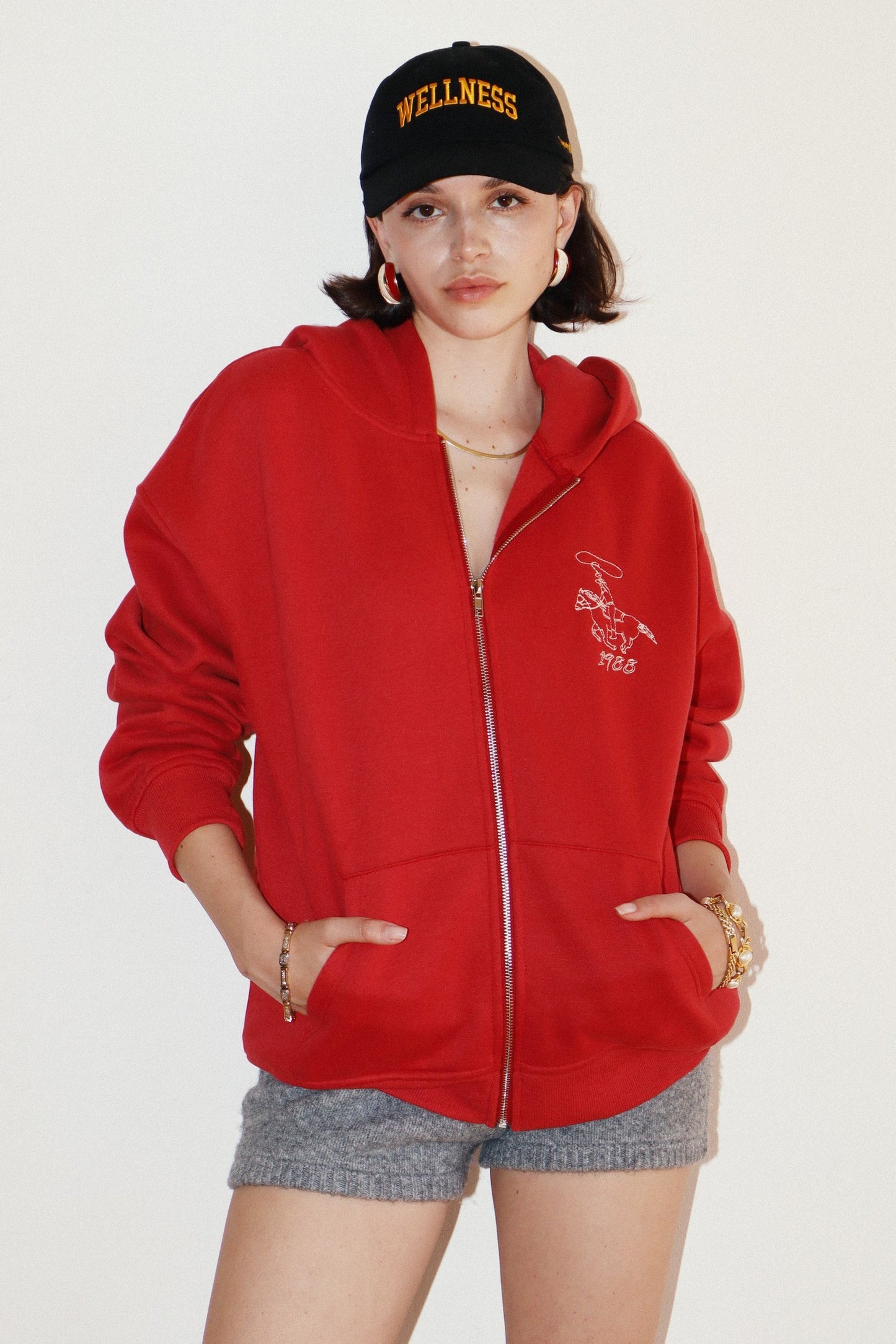 Lucky Baby Hoodie- Cherry
