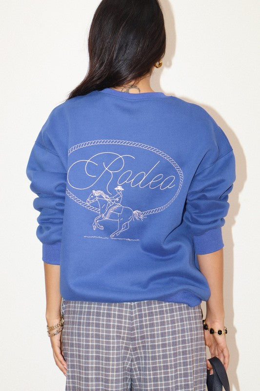 Royal Rodeo Embroidered Sweatshirt