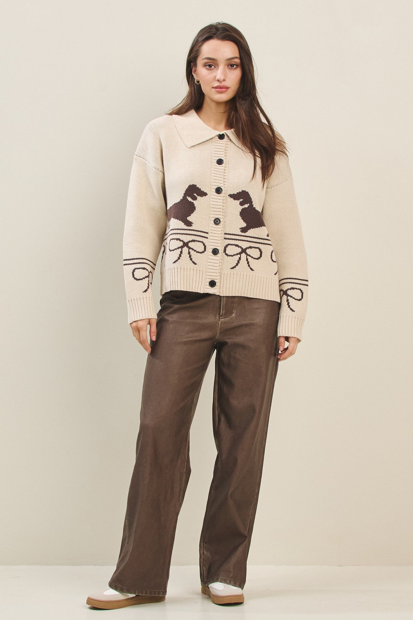 Dog & Bow Cardigan