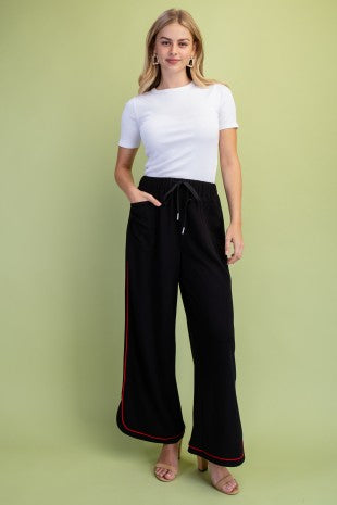 Black Mock Neck Sweatshirt & Pant Set