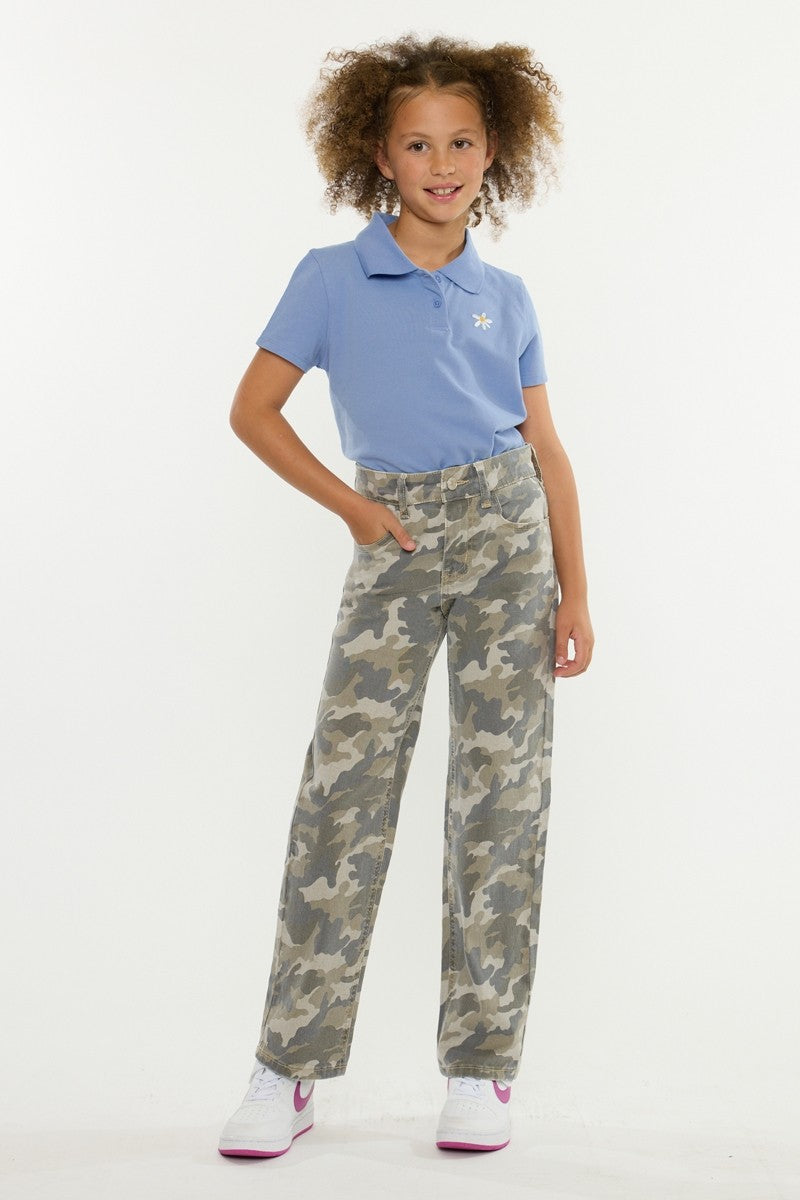 Kancan Youth Camo High Rise Jean