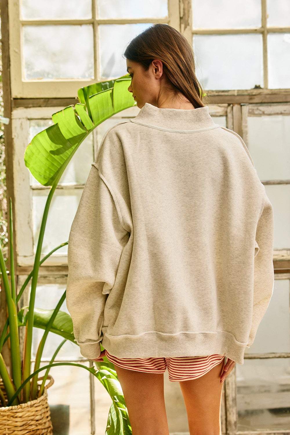 Embroidered WWJD Ash Grey Sweatshirt