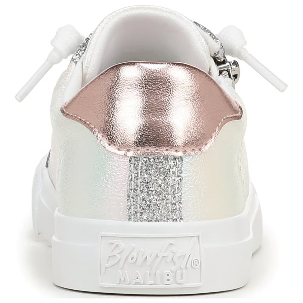 Blowfish Malibu Kids Perfect Silver Zip Up Sneaker