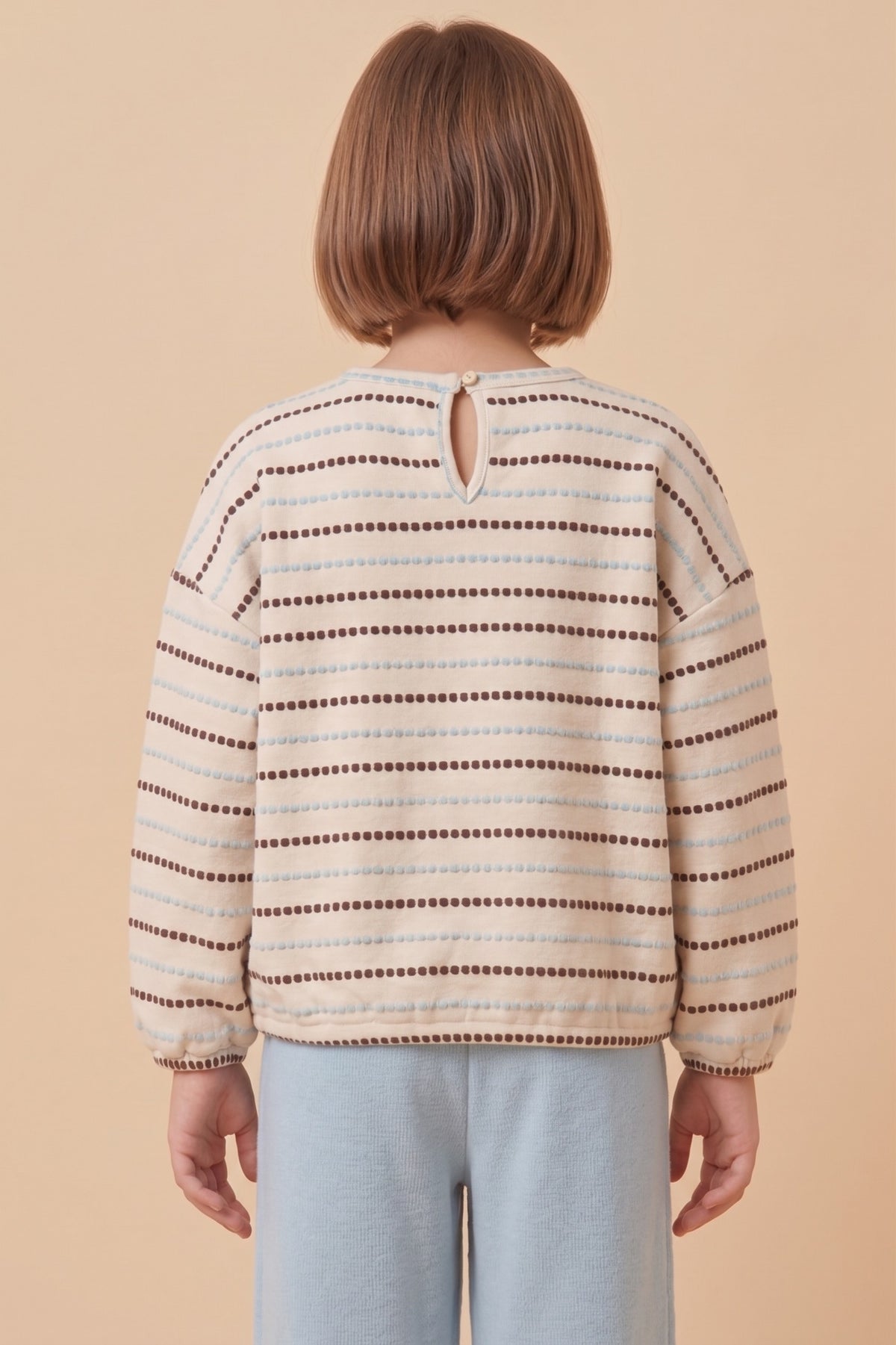 Girls Textured Stitch Knit Top