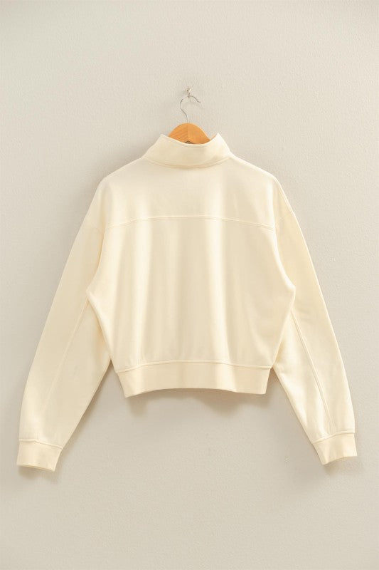 Half-zip Burnout French Terry Pullover