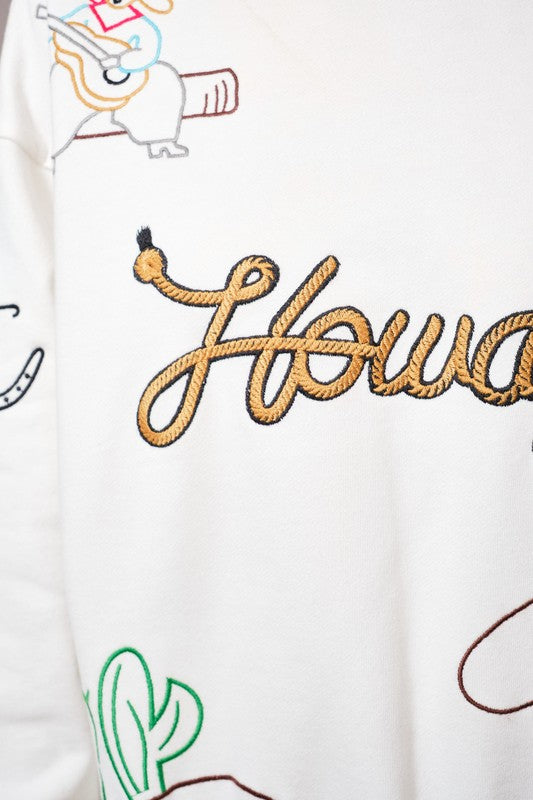 Howdy Rope Embroidered Sweatshirt
