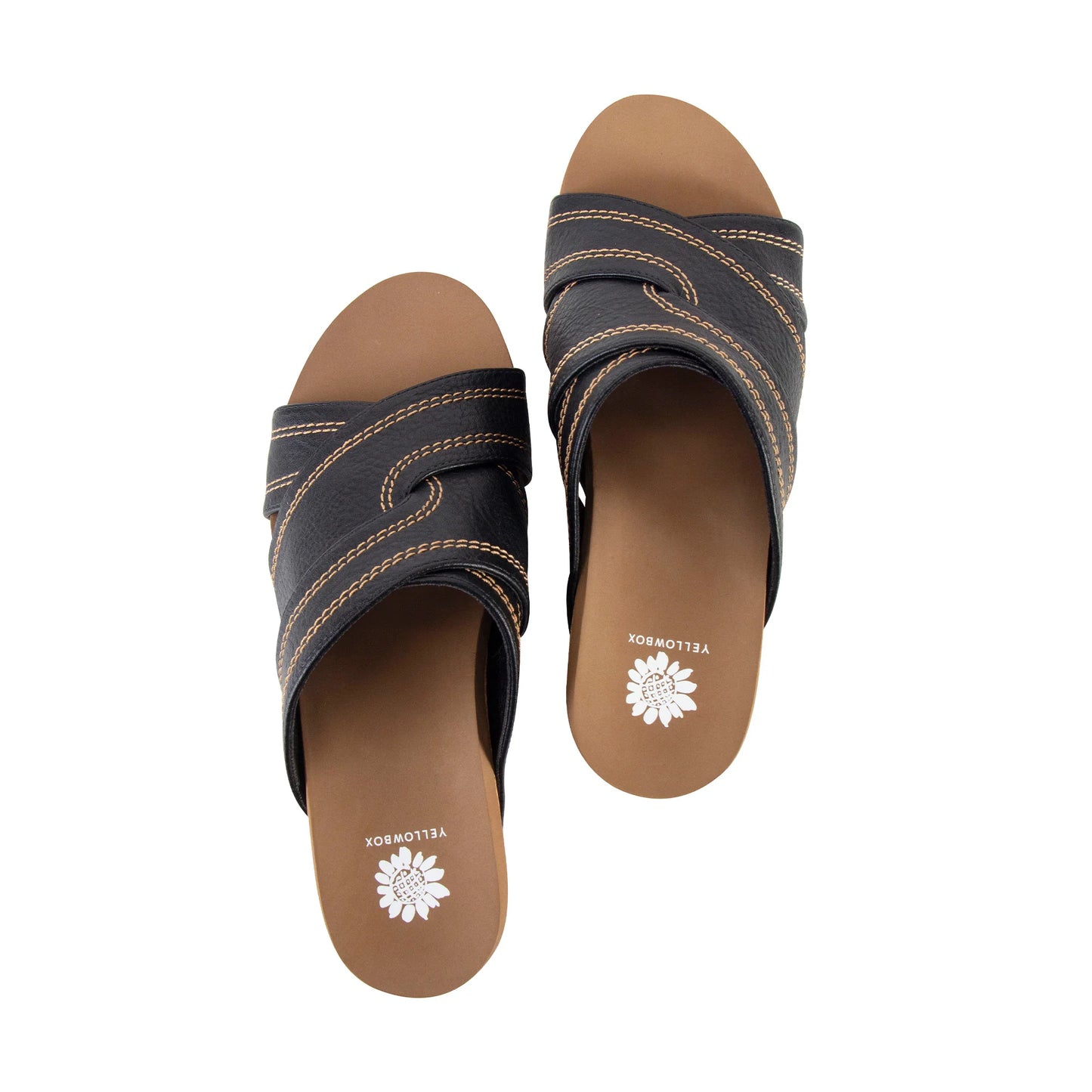 Yellow Box Alice Platform Sandal- Black