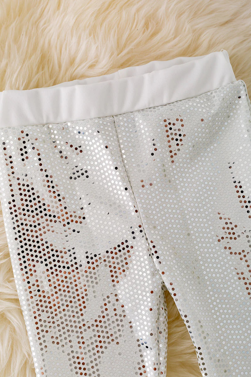 Girls Shimmery Bell Pants