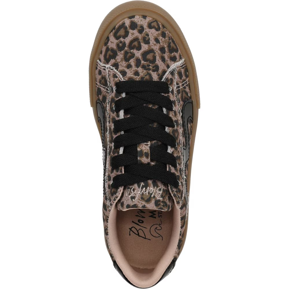 Kids Blowfish Heart Leopard Sneakers