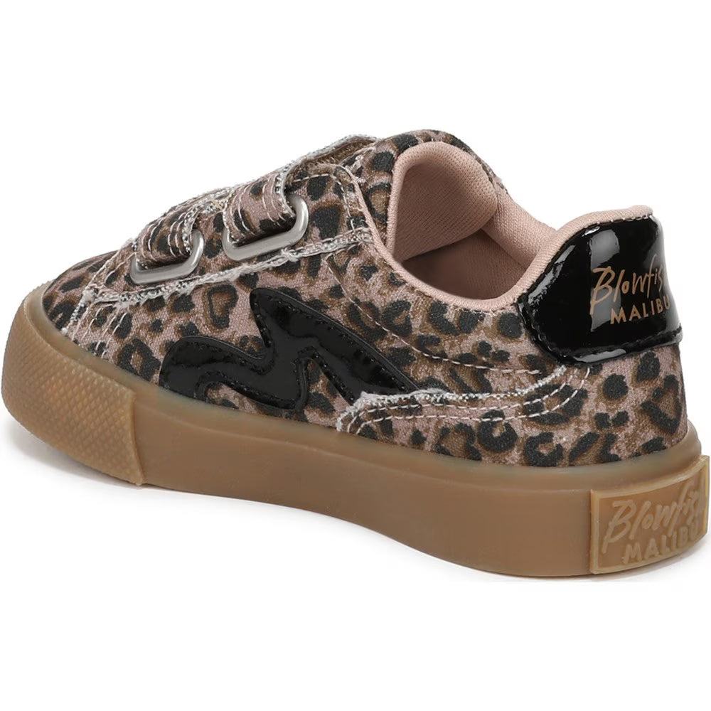 Little Kids Blowfish Heart Leopard Sneakers