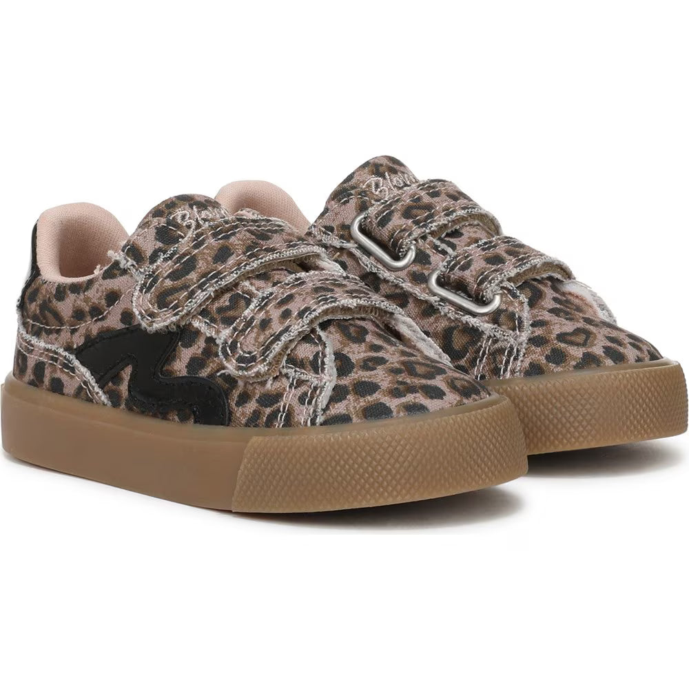 Little Kids Blowfish Heart Leopard Sneakers