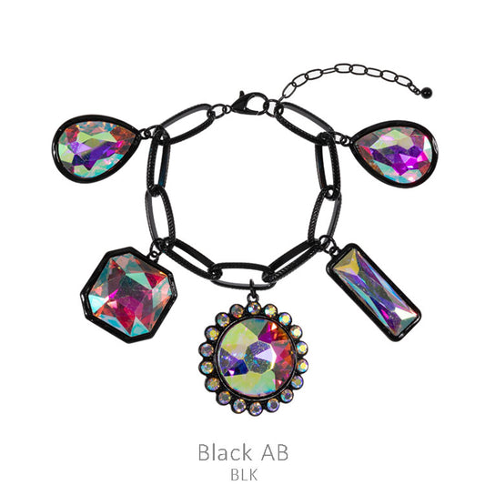 Black Multi Stone Bracelet