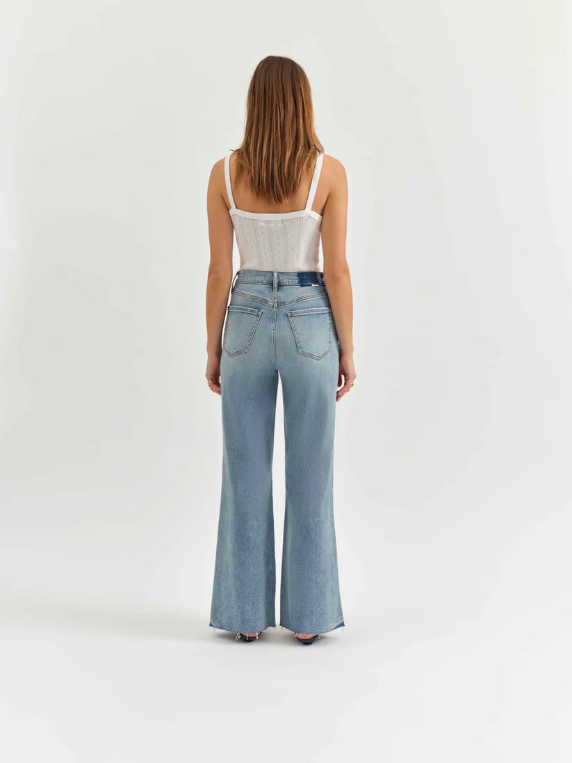 DAZE Far Out High Rise Wide Leg- Fools Gold