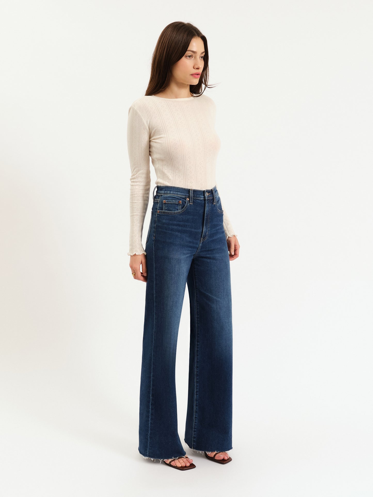 Daze Far Out High Rise Wide Leg Jean