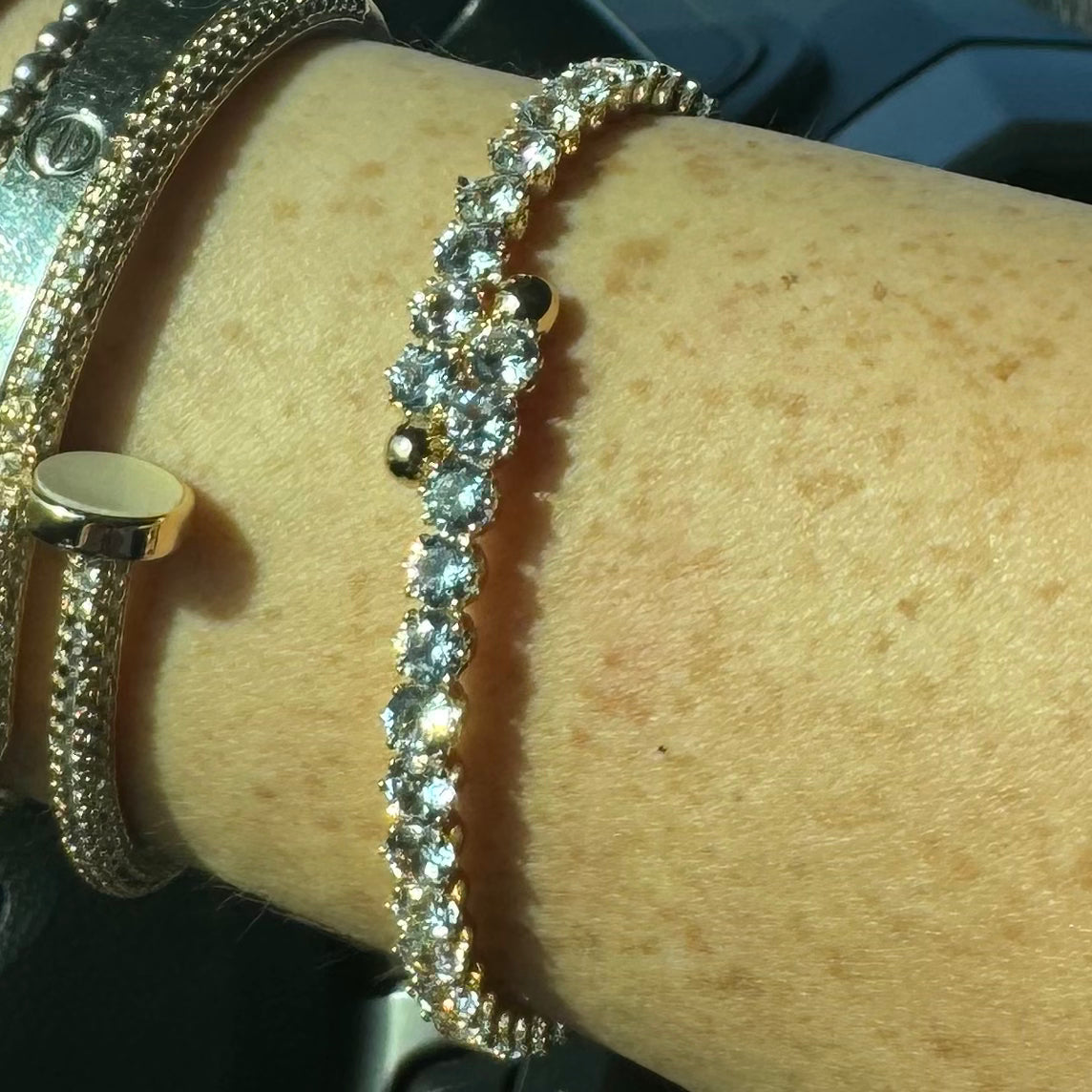 Gold Scalloped Bracelet