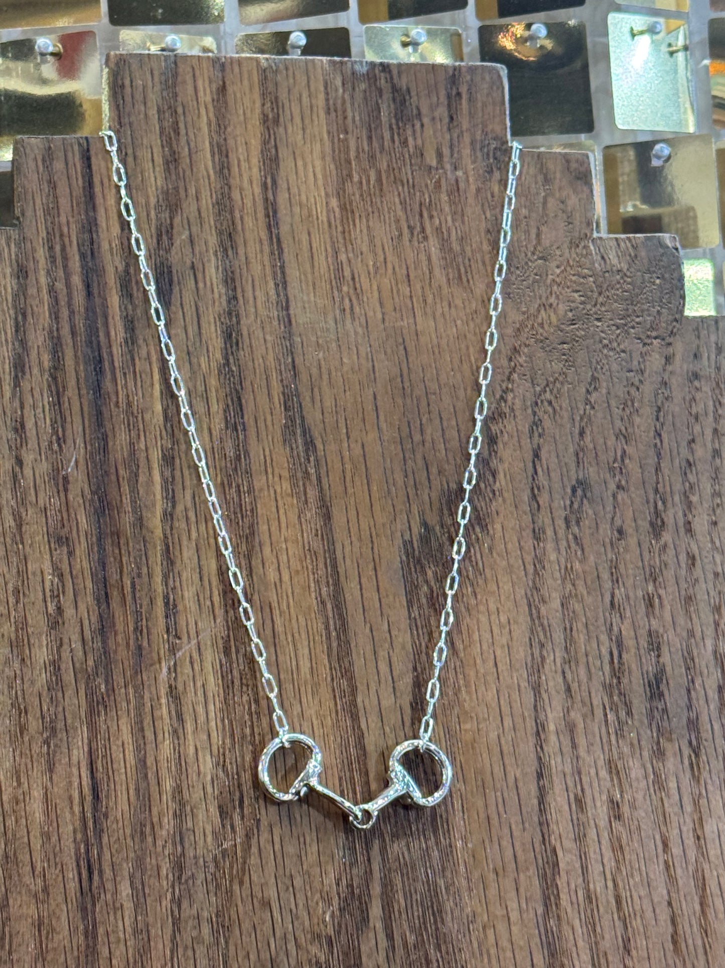 Sterling Silver Horse Bit Necklace
