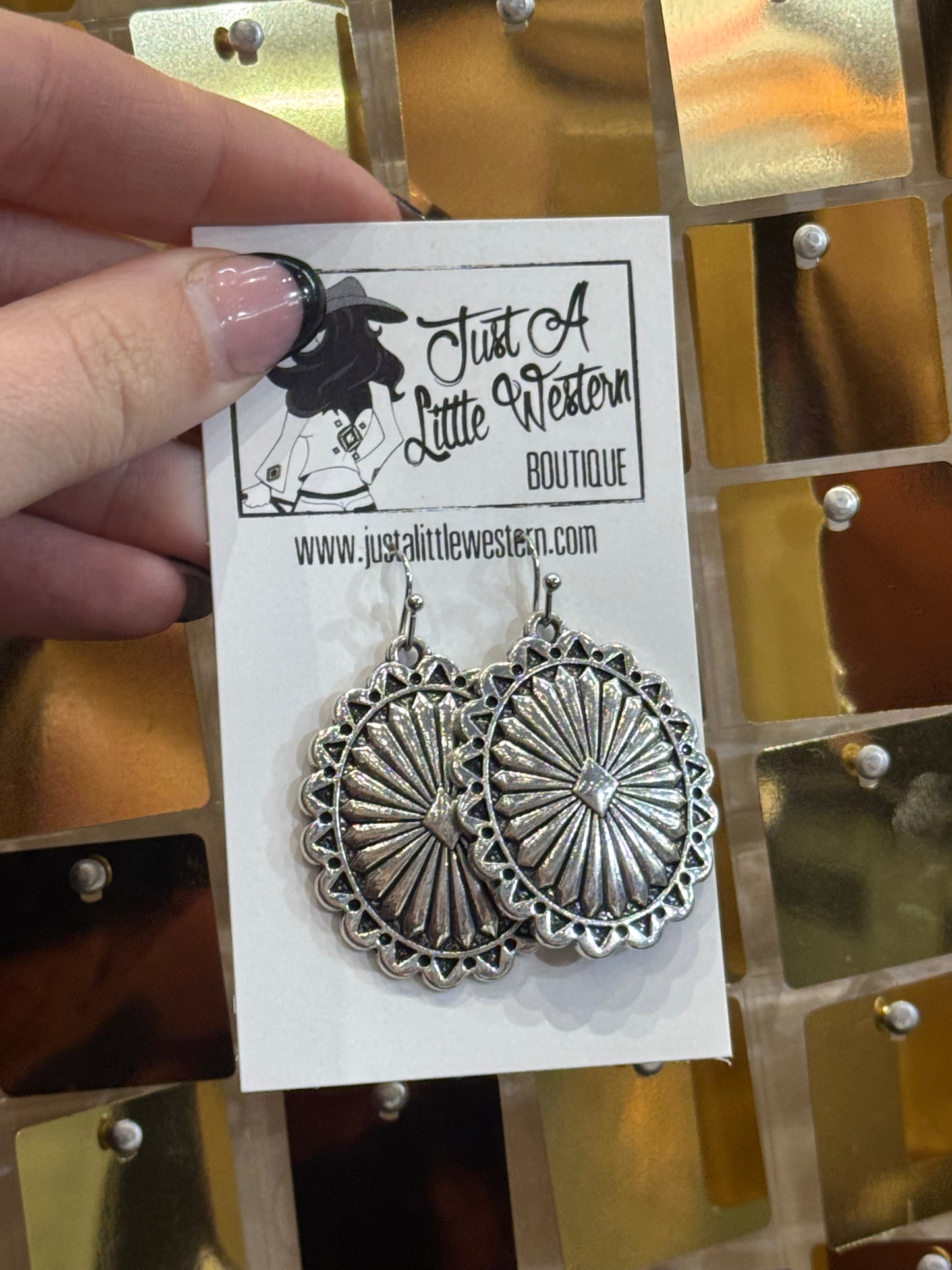 Concho Small Dangle Earrings