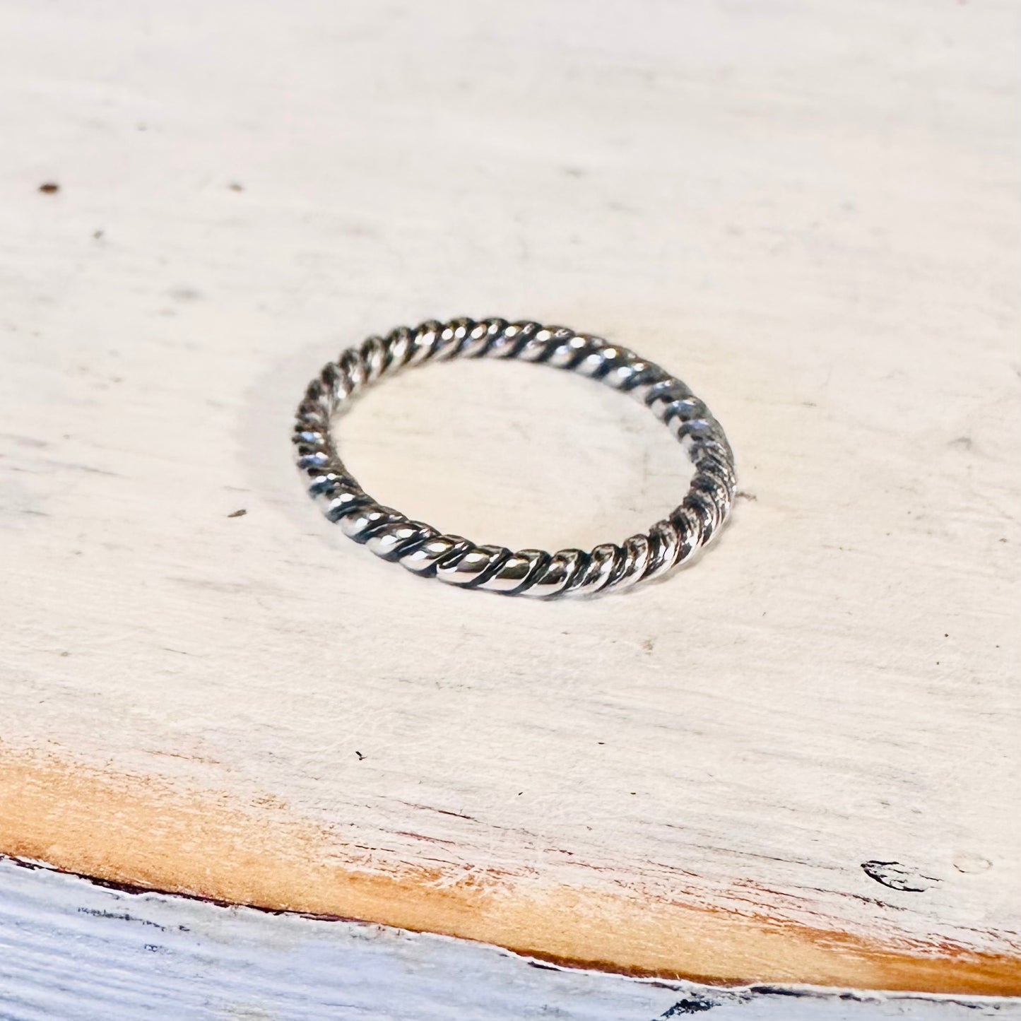 Sterling Simple Rope Ring