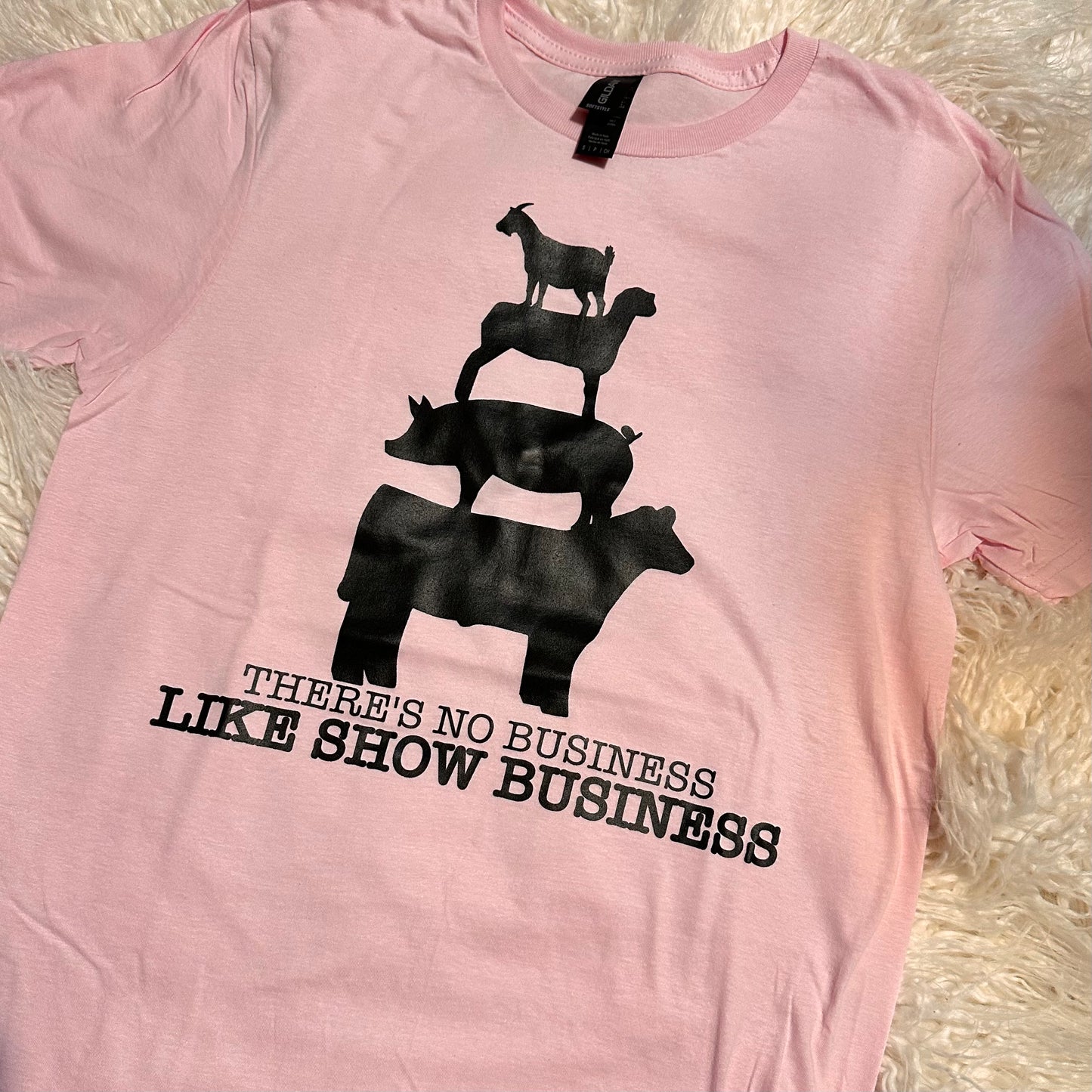 Pale Pink Show Business Tee