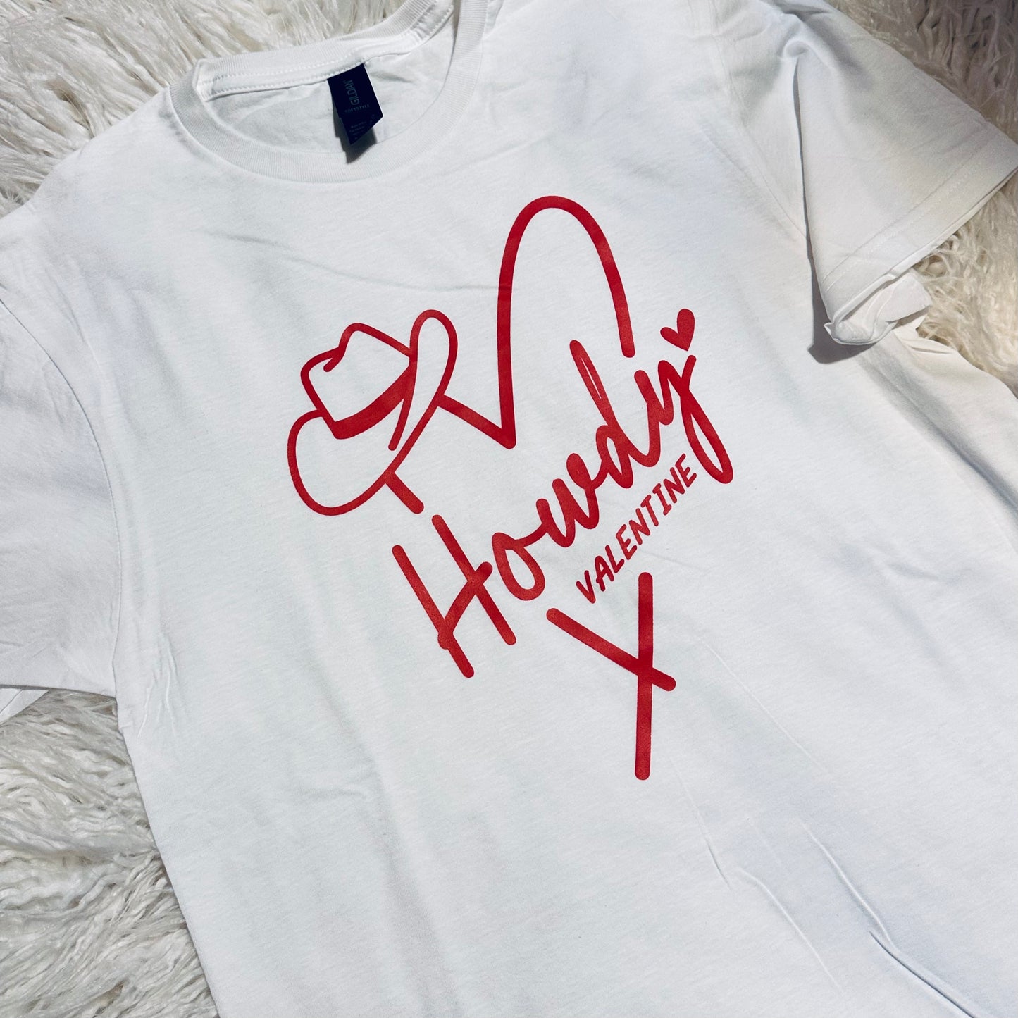 White Howdy Valentine Tee