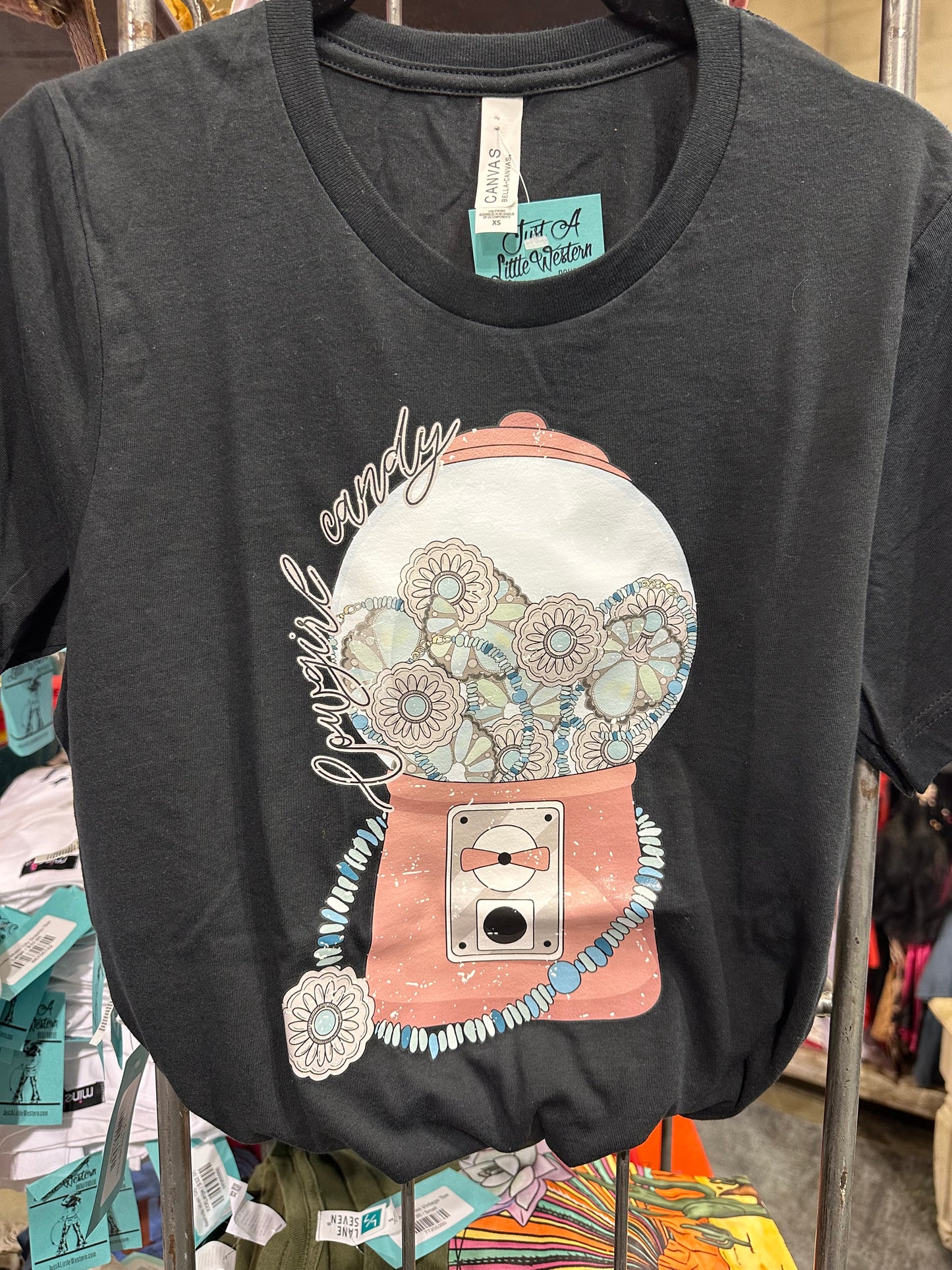 Cowgirl Candy Black Vintage Tee