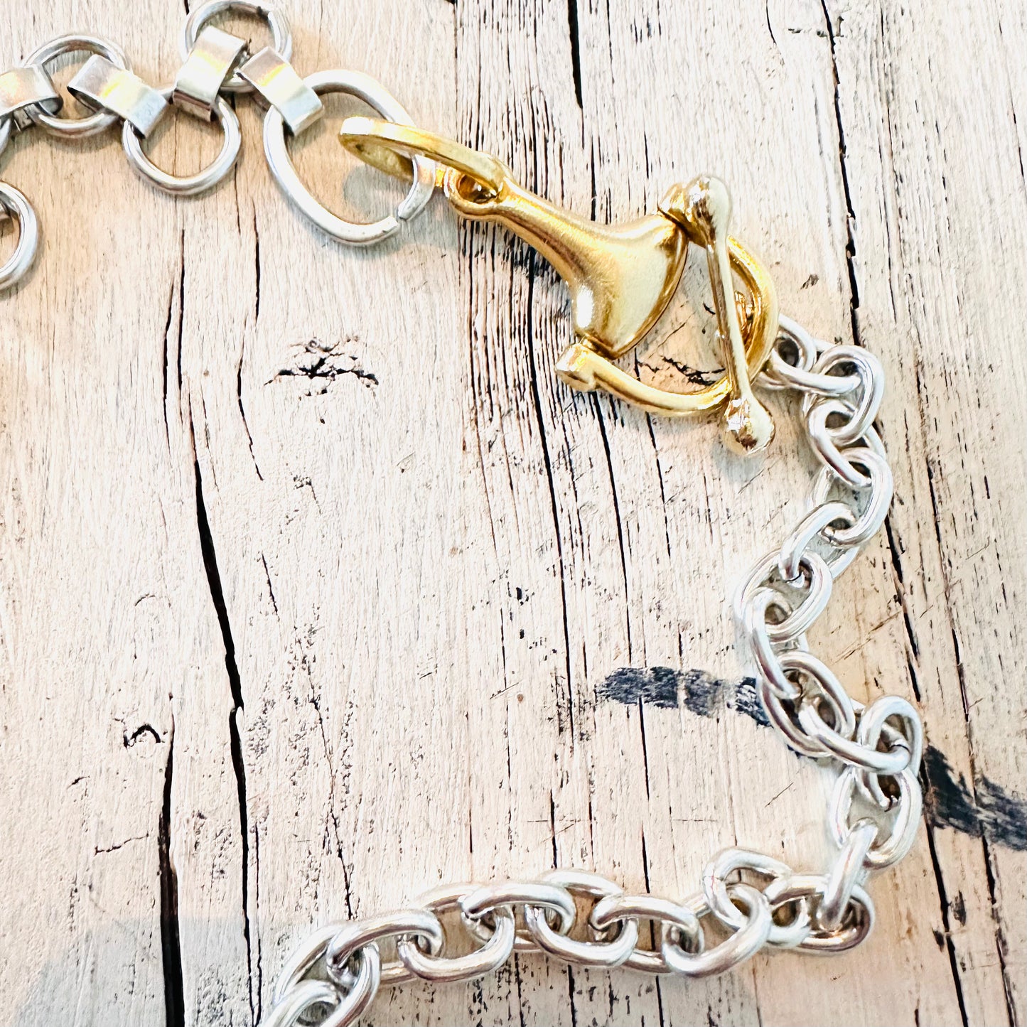 Yochi NY 40" Double Bit Toggle Necklace
