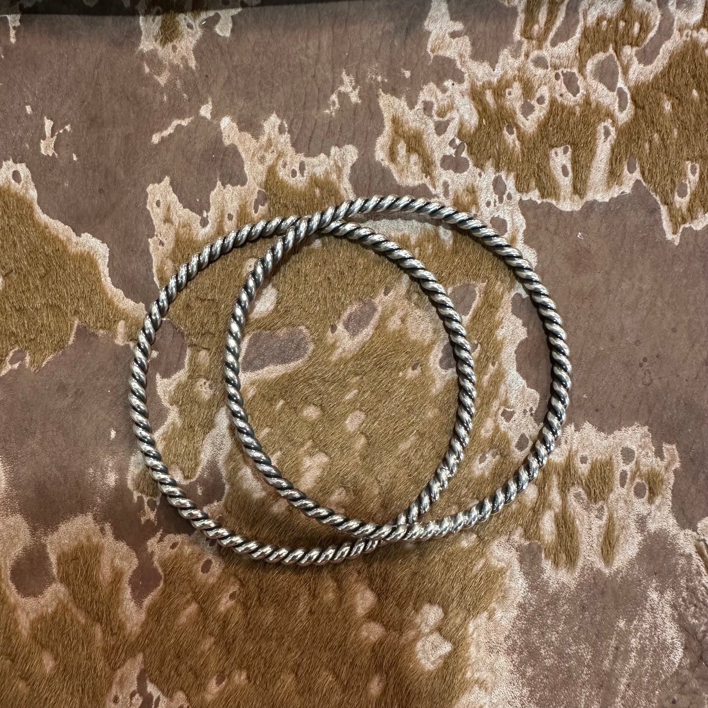 Sterling Silver Rope Bangle