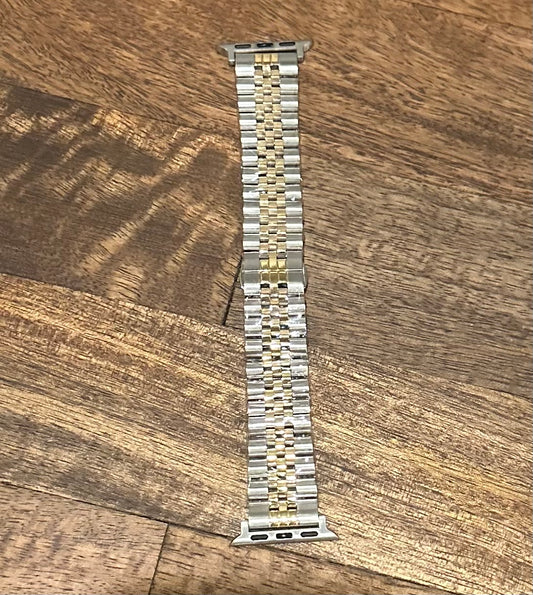 Silver & Gold Link Bracelet Smart Watchband