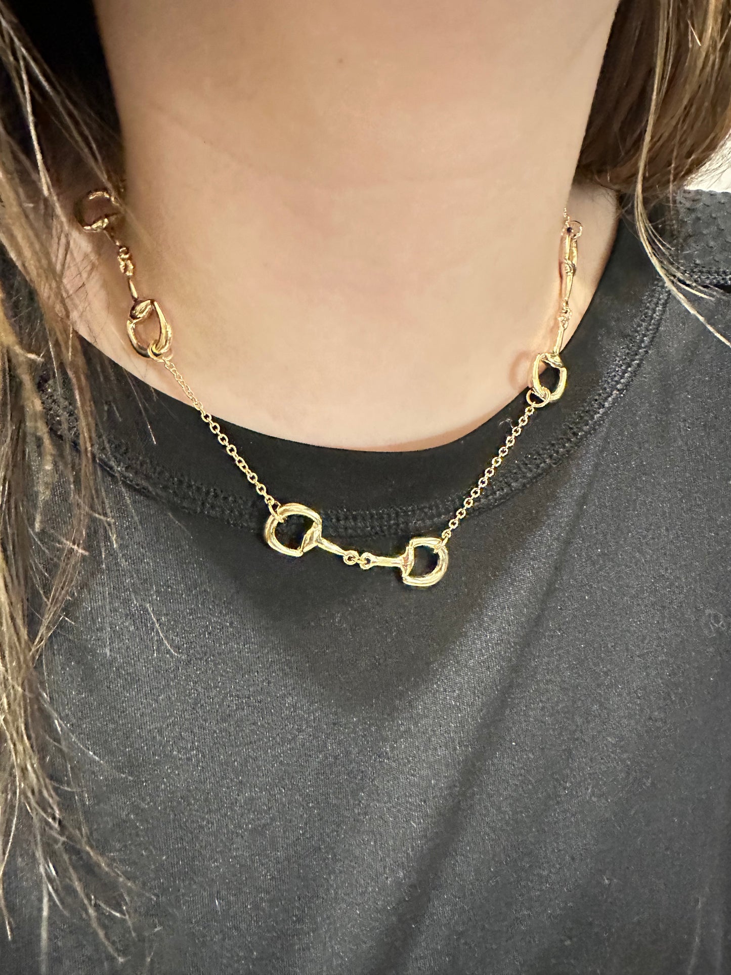 16" Gold Bit Necklace