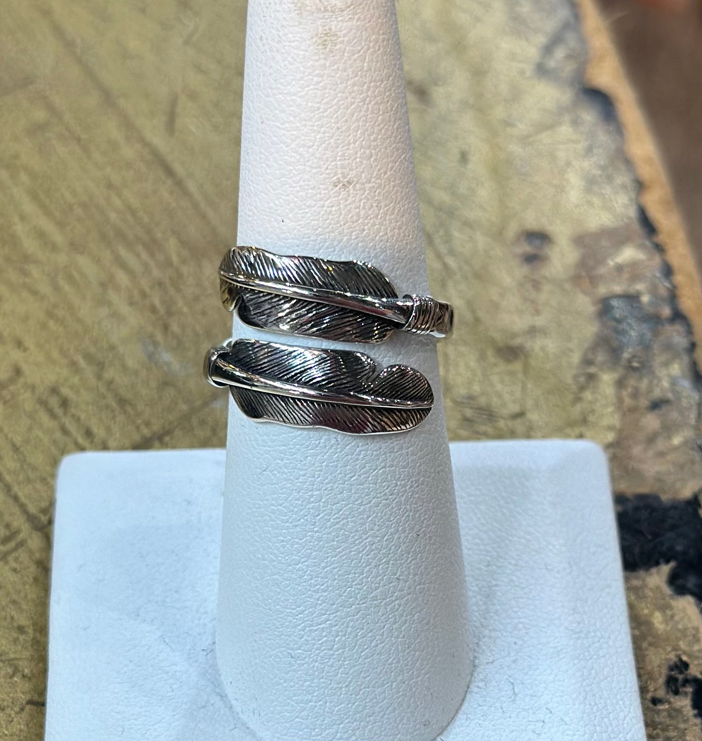 Sterling Silver Feather Ring
